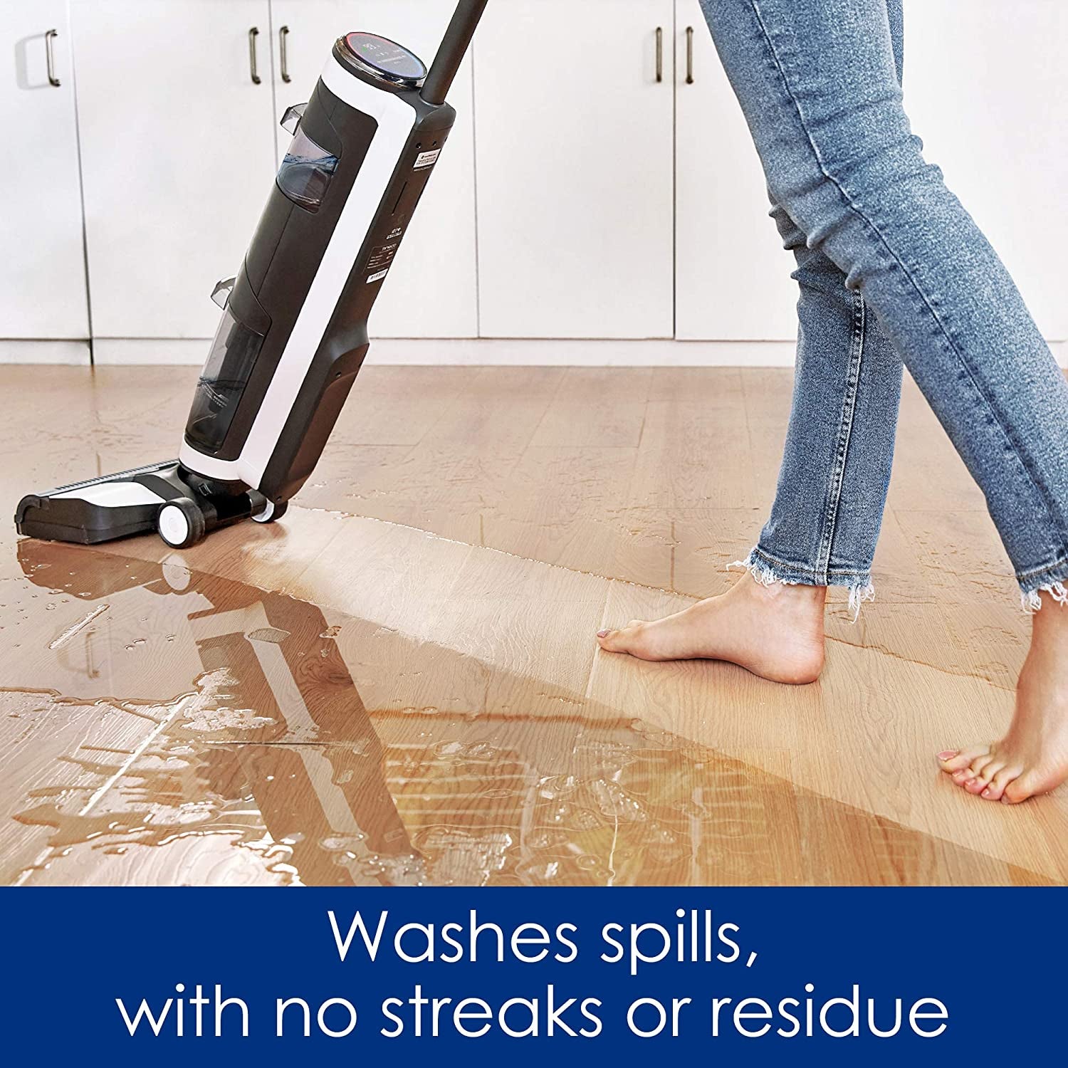 Tineco Floor ONE S3 Cordless Hardwood Floors Cleaner, Lightweight Wet Dry Vacuum Cleaners for Multi-Surface Cleaning with Smart Control System