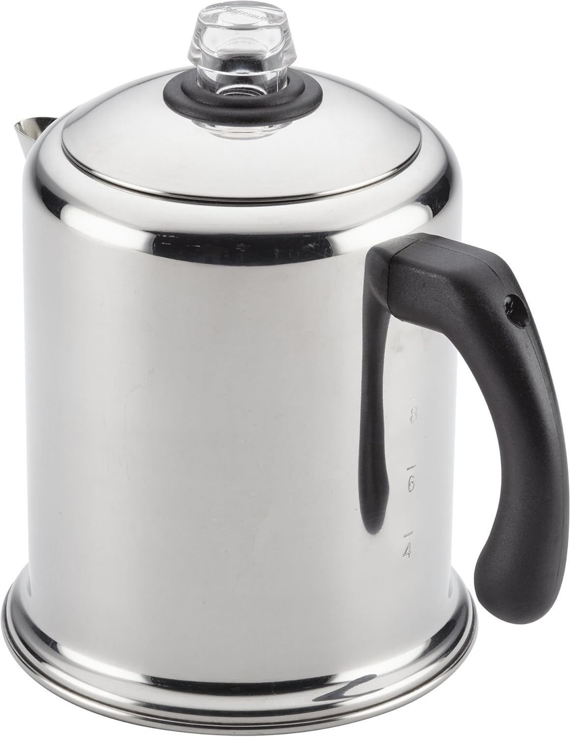 Farberware 47053 Classic Stainless Steel Yosemite 12-Cup Coffee Percolator, 12 Cup Coffee Maker, Silver