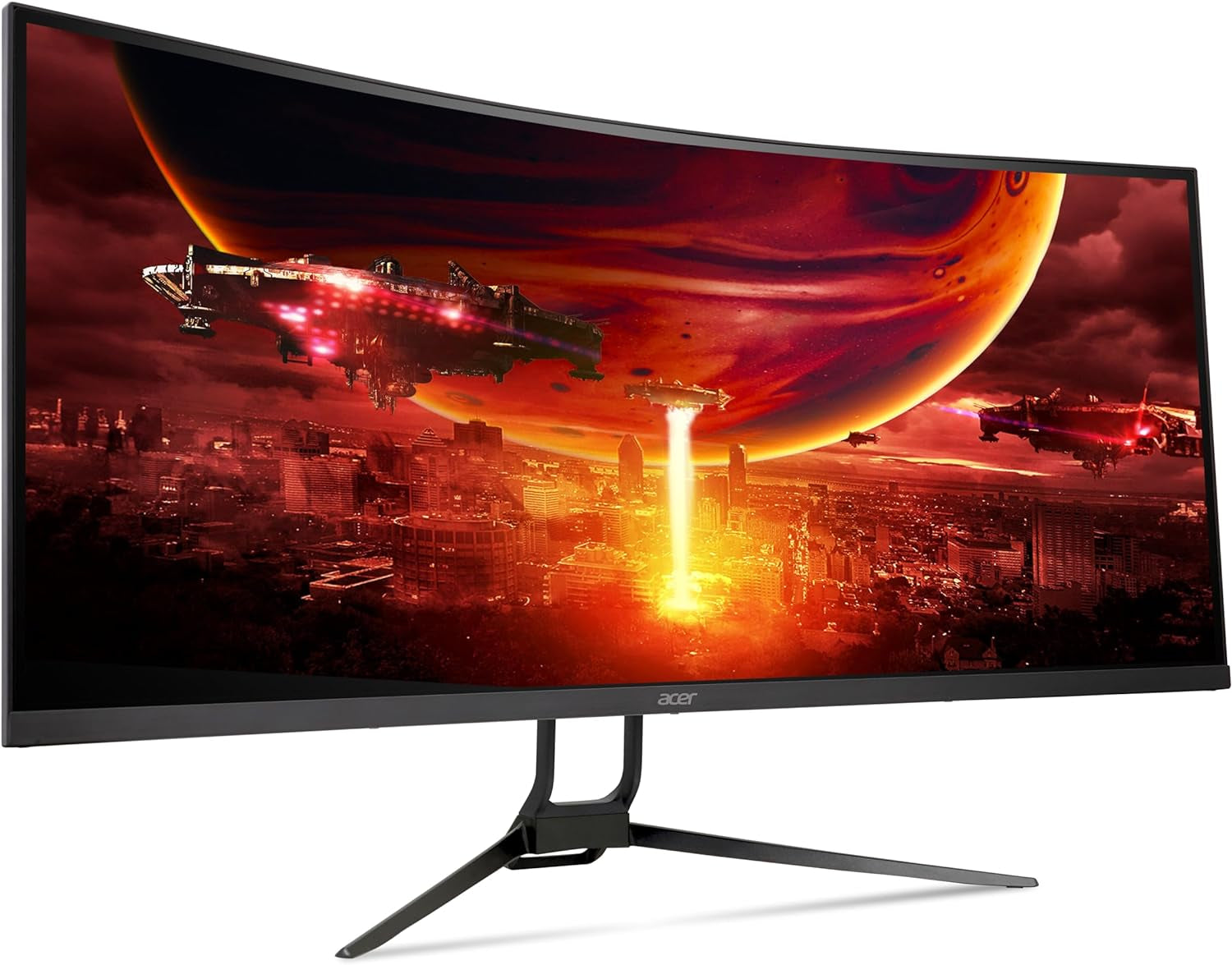 Acer Nitro 34" UWQHD 3440 X 1440 1000R Curved PC Gaming Monitor | Adaptive-Sync Support (Freesync Compatible) | 100Hz Refresh | 1Ms VRB | Adobergb 90% | 2 X DP 1.2 & 2 X HDMI 2.0 | EDA343CUR Hbmiippx