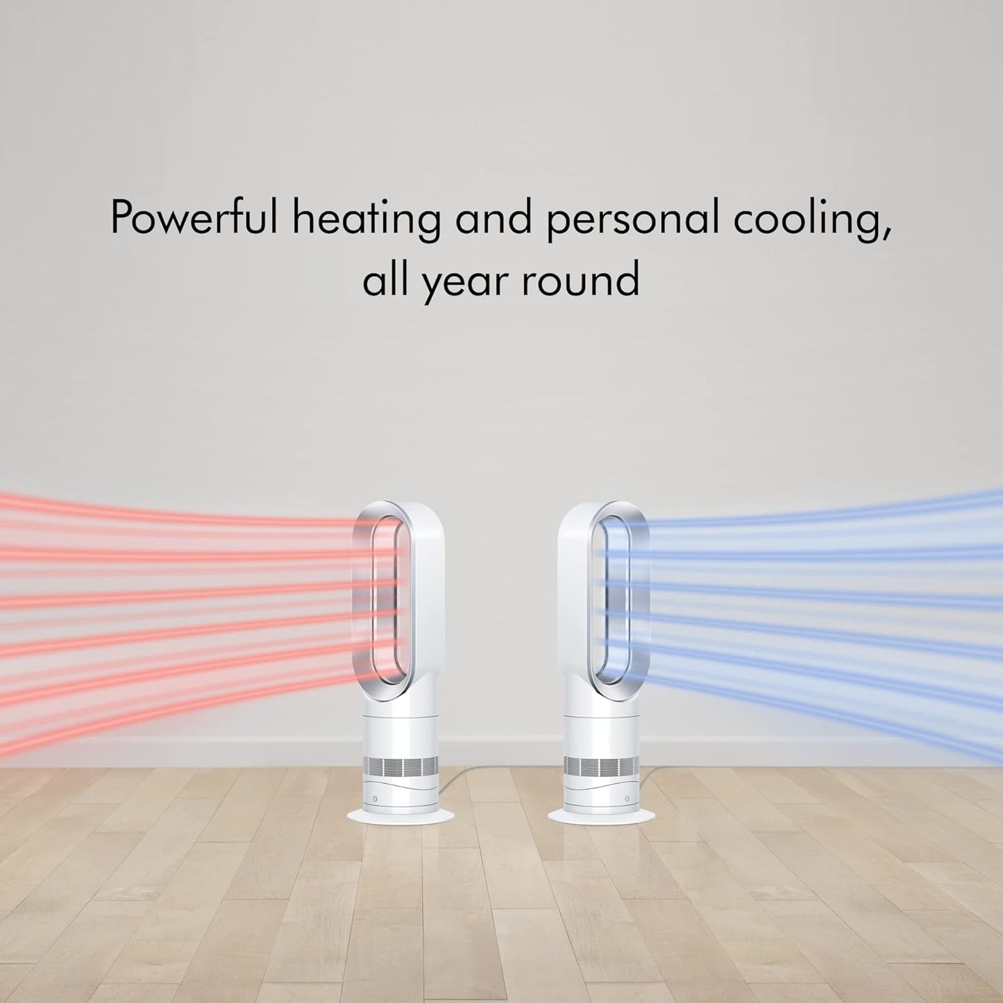 Dyson Hot+Cool™ AM09 Jet Focus Heater and Fan, White/Silver