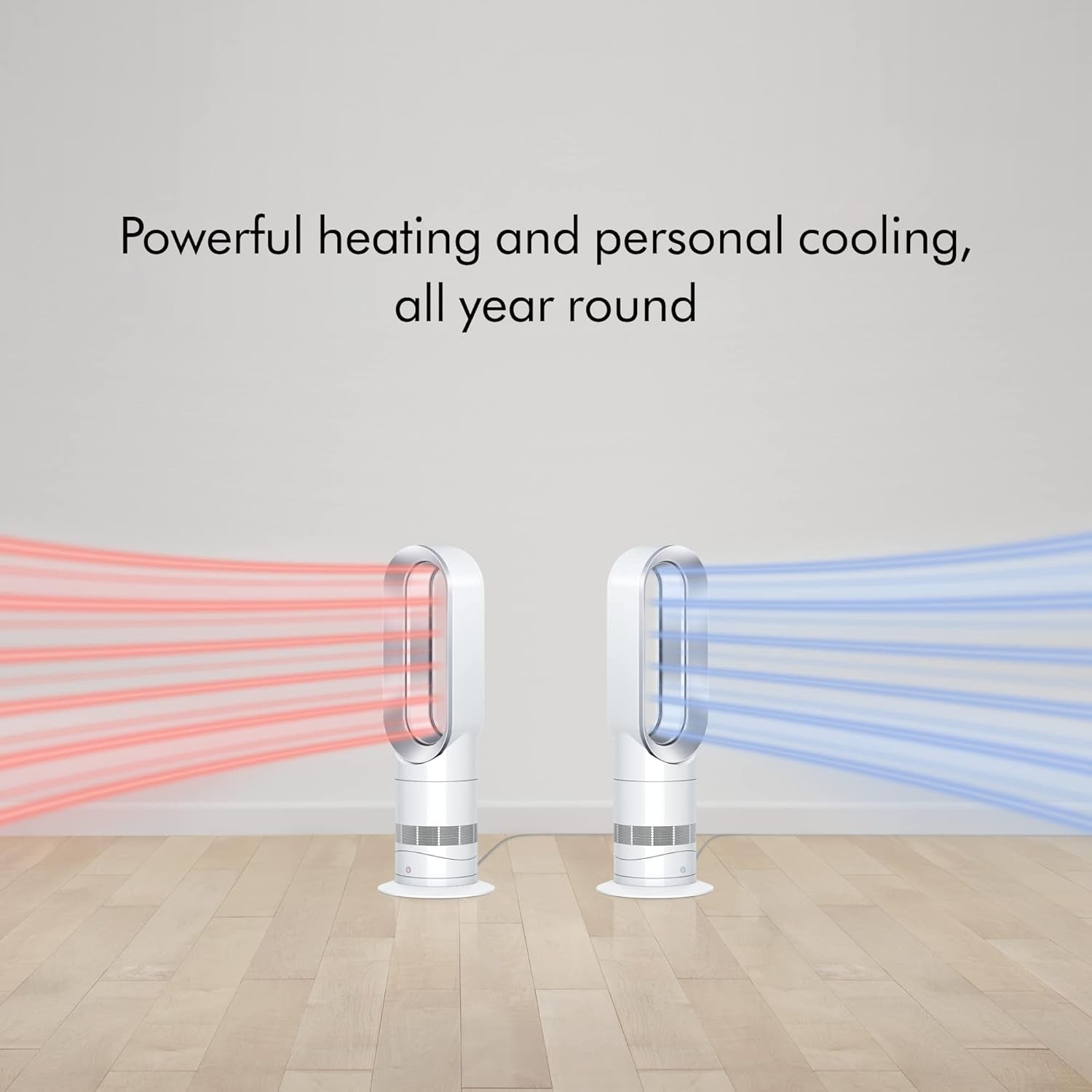 Dyson Hot+Cool™ AM09 Jet Focus Heater and Fan, White/Silver