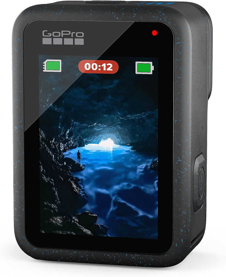 Gopro HERO12 Black - Waterproof Action Camera with 5.3K60 Ultra HD Video, 27MP Photos, HDR, 1/1.9" Image Sensor, Live Streaming, Webcam, Stabilization