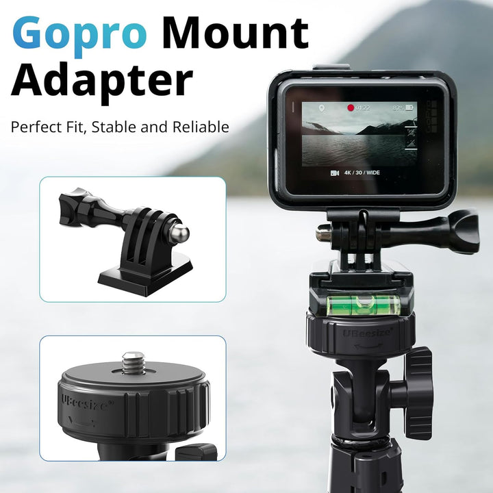 Ubeesize 67" Phone Tripod & Selfie Stick, Camera Tripods Stand with Wireless Remote and Phone Holder,Compatible with Iphone Android Phone, Perfect for Selfies/Video Recording/Live Streaming Black