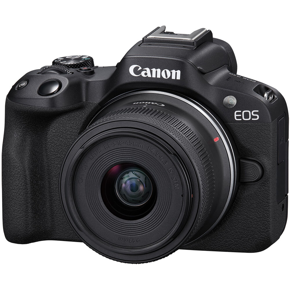 Cámara Canon EOS R50 Mirrorless 4K con Lente 18-45mm RF