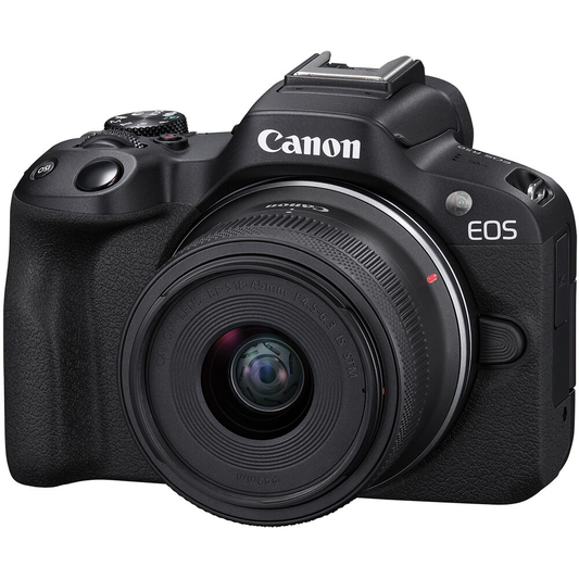 Cámara Canon EOS R50 Mirrorless 4K con Lente 18-45mm RF