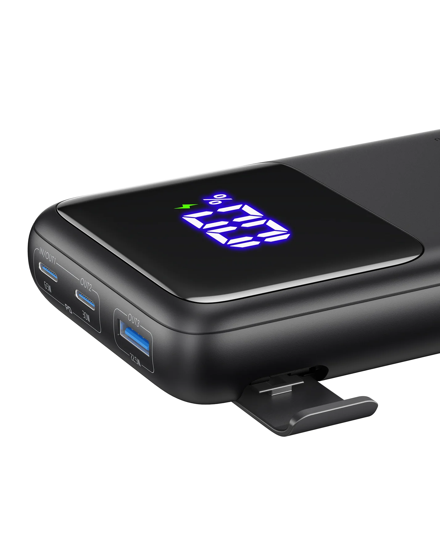 Power Bank INIU B63 25.000 mAh 100W con Display LED y Soporte Integrado