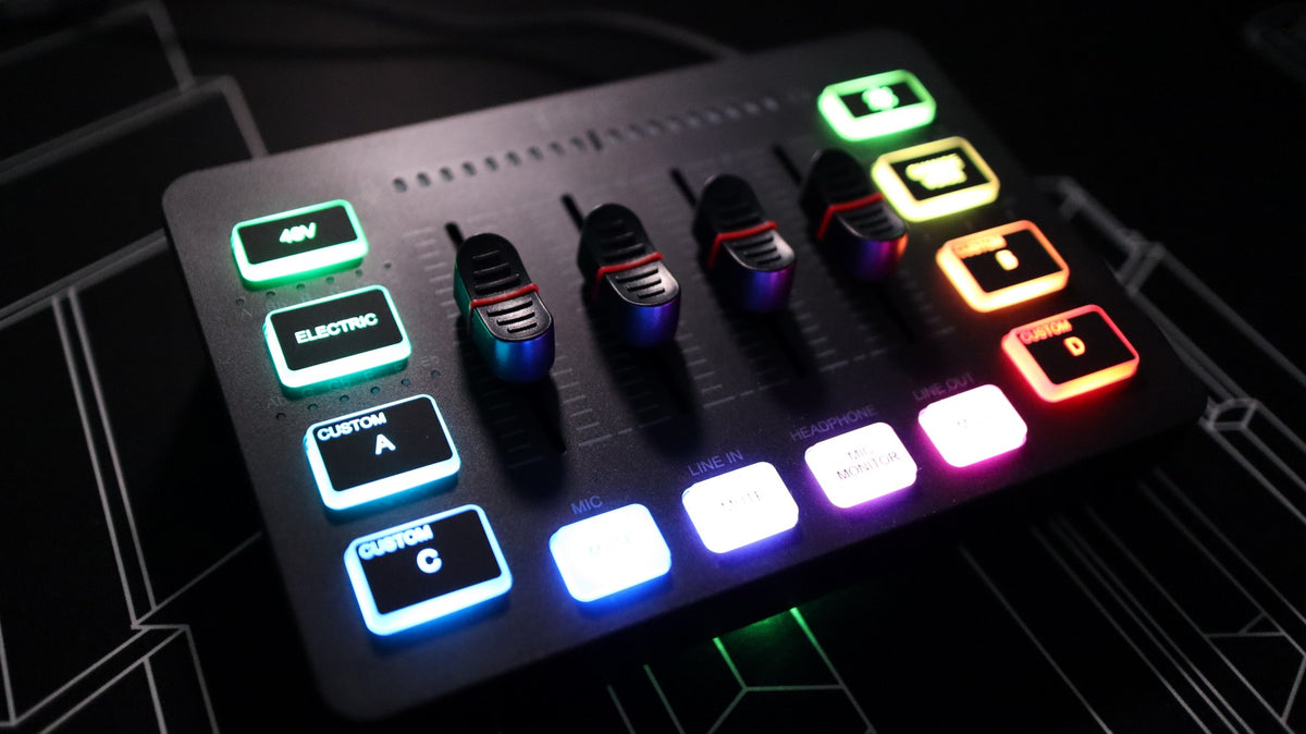 Tarjeta de sonido externa optimizada para streaming
