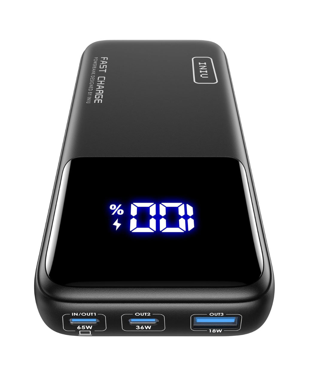 Power Bank INIU B62 – Cargador Portátil de 20,000mAh y 65W USB-C
